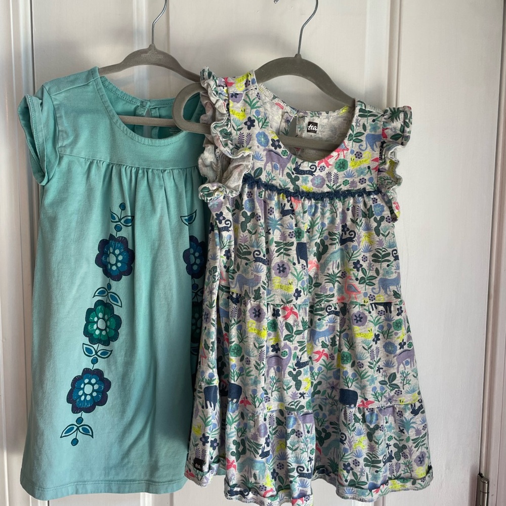 Lot of 2 Tea Collection Girl Dresses (4T)